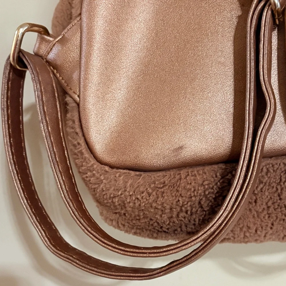 Bunny Ears Brown Plush Mini-Backpack Spring Easter
